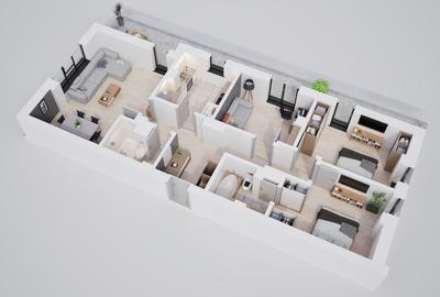 Apartament 4 camere, spațios, ansamblu verde, parcari subterane, boxe depozitare - 4
