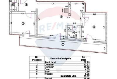 Apartament cu 3 camere semidecomandat în Dămăroaia - 19