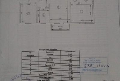 Apartament cu 3 camere semidecomandat, mobilat în Păcurari
