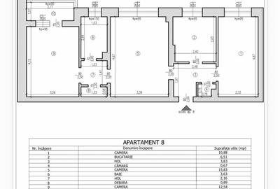 Apartament cu 3 camere semidecomandat în Central - 2