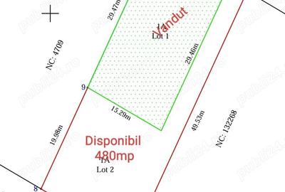 Teren de 480 mp, în Central