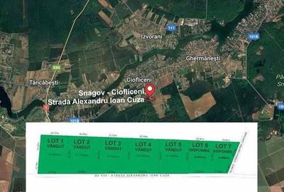 Teren de 1600 mp, în Ciofliceni