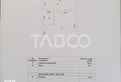 Garsonieră decomandată în Central