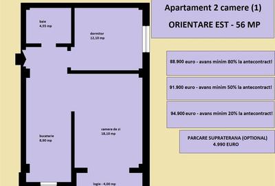 Apartament cu 2 camere decomandat în Popas Păcurari - 2