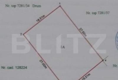 Teren de 500 mp, în Noua