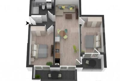 Apartament cu 3 camere decomandat în Central - 3