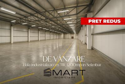 Hala industriala aut. ISU - 1200mp + birouri 900mp zona Mall - Selimbar - 1