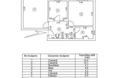 Apartament cu 2 camere decomandat în Mazepa 2 - 7