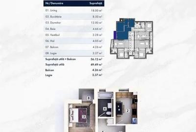 Variante apartamente 2 camere cartier nou zona Mehala - ID V4927 - 16