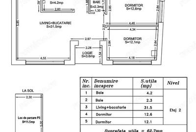 3 camere exclusivist, in cladire noua tip boutique building, parcare - 2