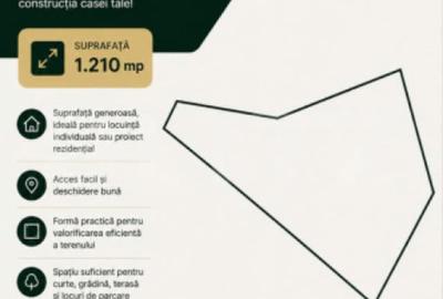 Teren de 1210 mp, în Someșu Rece - 2