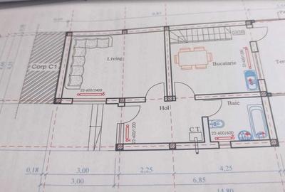 Casă cu 3 camere în Central - 6