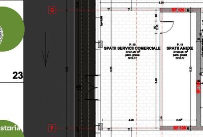 Spațiu comercial, de 58 mp, în Central