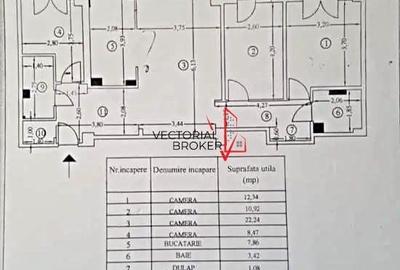 4 camere decomandat, renovat, an 1979 Pasaj Bucur Obor - 7