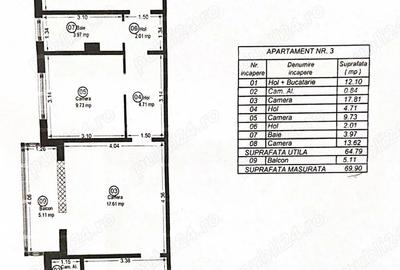 Apartament cu 3 camere semidecomandat în Girocului - 5