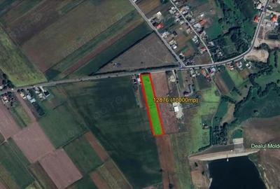 Vanzare 10.000 mp teren Liteni Suceava- la strada -potrivit proiect fonduri - 1