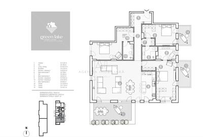 Apartament Spectaculos | 4 Camere | Terasa 22 mp | Green Lake Baneasa - 17