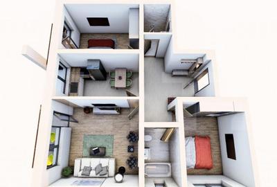 Apartament cu 3 camere decomandat, mobilat în Sânpetru - 1