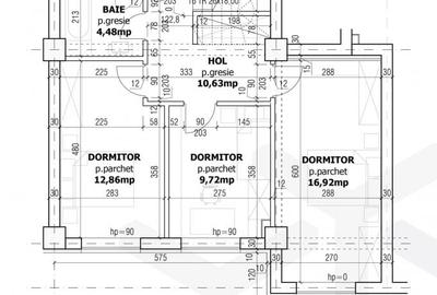 Penthouse cu 4 camere decomandat în Tractorul