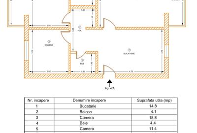 Apartament 3 camere decomandat etaj 1 zona Dambovita amenajat LUX mobilat - 10