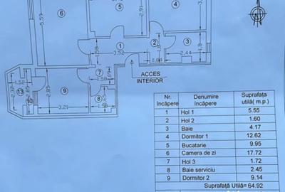 Apartament cu 3 camere decomandat în Bistrița Lac - 5