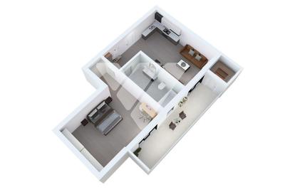 Apartament 2 camere, etaj 1 - Loc de parcare - 1