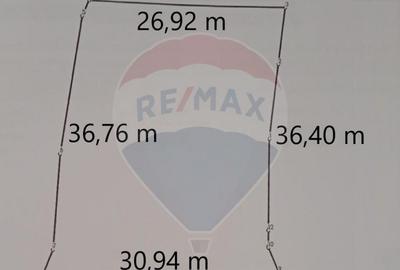 Teren de 1000 mp, în Central