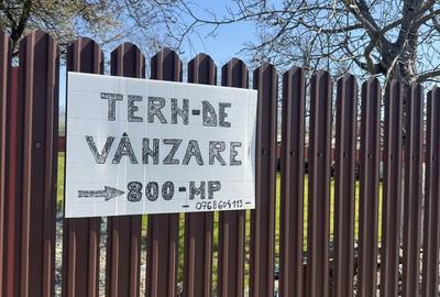 Teren de 800 mp, în Nuntași - 2
