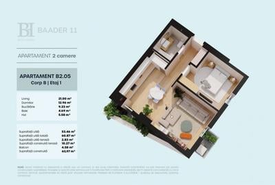Apartament 2 camere | BEGA Homes | Baader 11 – un nou acasa in inima orasului - 3