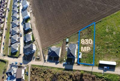 Teren de 830 mp, în Miroslava - 2