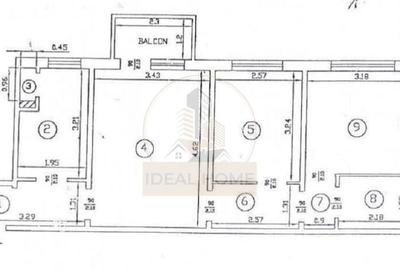 Apartament cu 3 camere semidecomandat în Alexandru cel Bun - 8