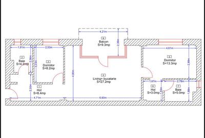 Apartament cu 3 camere în Borhanci - 1