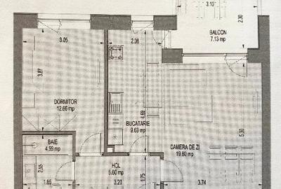 Apartament 2 camere de vânzare – Nusco City, faza 2 cesiune - 4