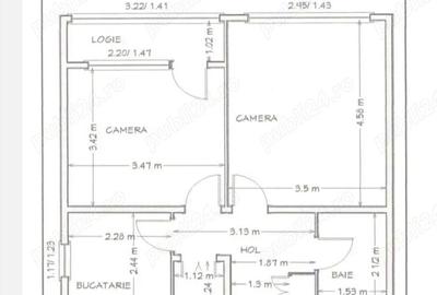 Apartament cu 2 camere decomandat în Circumvalațiunii