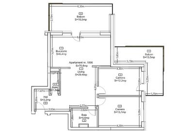 Apartament spatioas cu 3 camere, in bloc nou, cu vedere panoramica , Zorilor