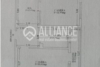 Abator/Gara (COD04)- 3 camere decomandate - 10