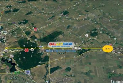 Teren 11 Ha acces Nod Autostrada A2 Gara Fundulea Industria - 4