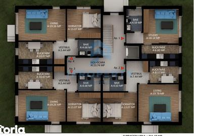 Apartament cu 2 camere în Dobroești - 3