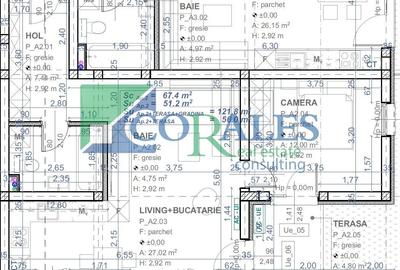 Apartament cu 2 camere decomandat în Șagului - 17