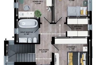 VISAN - BUCIUM Casa individuala 158mp P+1, 552 mp teren - 4