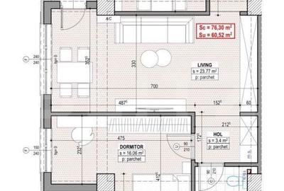 Apartament cu 3 camere în Central - 3