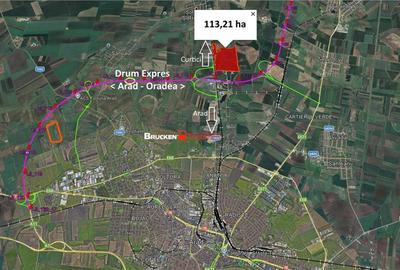 113,21 ha in nordul Aradului, la iesirea de pe drumul expres - 2