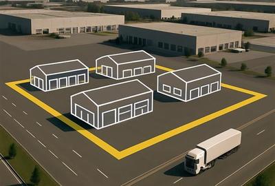 Proprietate industriala 6770 mp cu hala si platforma betonata,  Letcani, acces E - 1