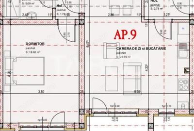 COMISION 0-Apartament de vanzare 61 mpu 2 camere balcon orientare Sud - 3