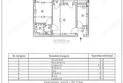 Apartament cu 2 camere semidecomandat, mobilat în P-ța Amzei - 8