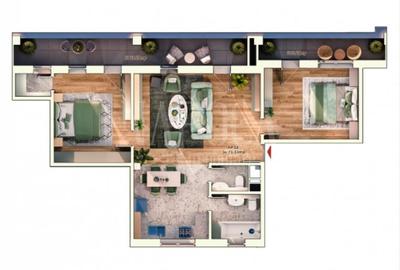 Apartament 3 camere de vanzare in Marasti, Cluj Napoca - 3