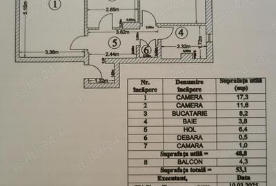 Apartament cu 2 camere decomandat în Central - 1