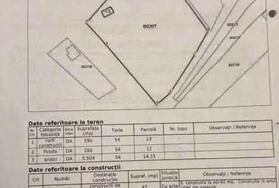 Teren 6.254 mp,Teiu Intravilan,Deschidere 75 ml, Curent,Comision 0% - 4