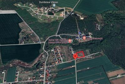 Teren intravilan Balotesti 9782mp 96ml deschidere langa padure - 2