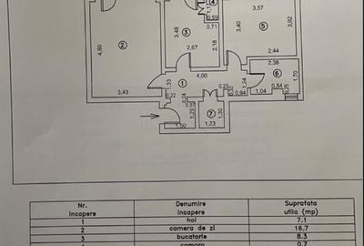 Apartament 2 camere confort 1 decomandat, Vidin, suprafata 55mp, et.4 - 2